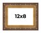 Photo Size Museum Gold Picture Frame - UV Acrylic, Foam Board Backing, Hanging Hardware